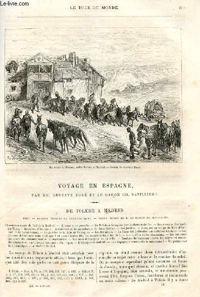 Le tour du monde - nouveau journal des voyages - livraison n513,514,515 et 516 - Voyage en espagne par Gustave Dor et le Baron Ch. Davillier.