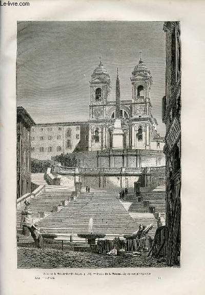 Le tour du monde - nouveau journal des voyages - livraison n532,533,534,535 et 536 - Rome par Francis Wey (1864-1870).