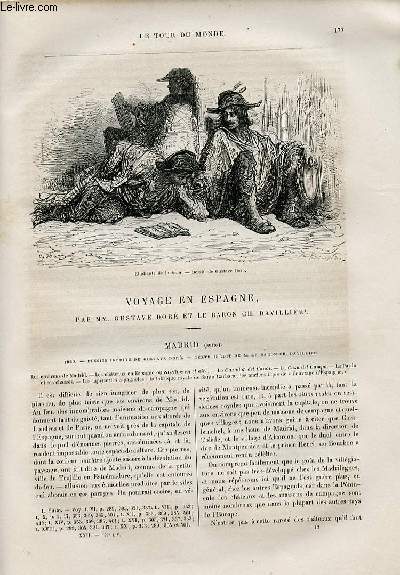 Le tour du monde - nouveau journal des voyages - livraison n559 et 560 - voyage en Espagne par Gustave Dor et le Baron Ch. Davillier - Madrid (1862).