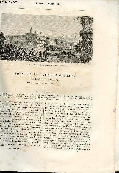 Le tour du monde - nouveau journal des voyages - livraison n656,657 et 658 - Voyage  la Nouvelle Grenade par le docteur Saffray (1869).