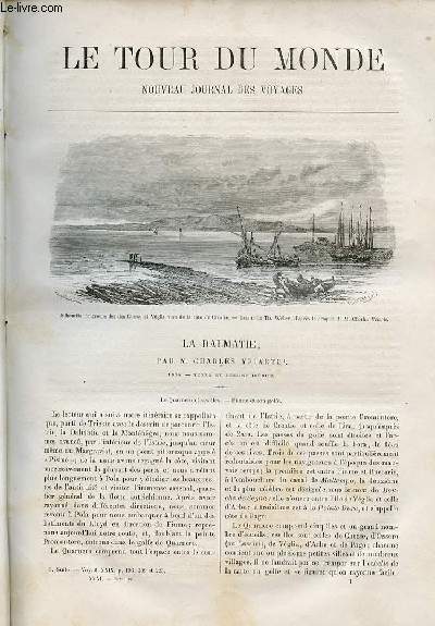 Le tour du monde - nouveau journal des voyages - livraison n782,783,784,785 et 786 - La dalmatie par Charles Yriarte (1874).