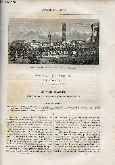 Le tour du monde - nouveau journal des voyages - livraison n794,795 et 796 - Toscane et Ombrie par Francis Wey (1875).