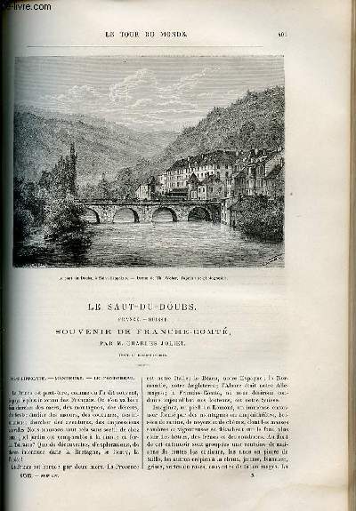 Le tour du monde - nouveau journal des voyages - livraison n1016 - Le Saut du Doubs (France-Suisse) - souvenir de Franche Comt par Charles Joliet.