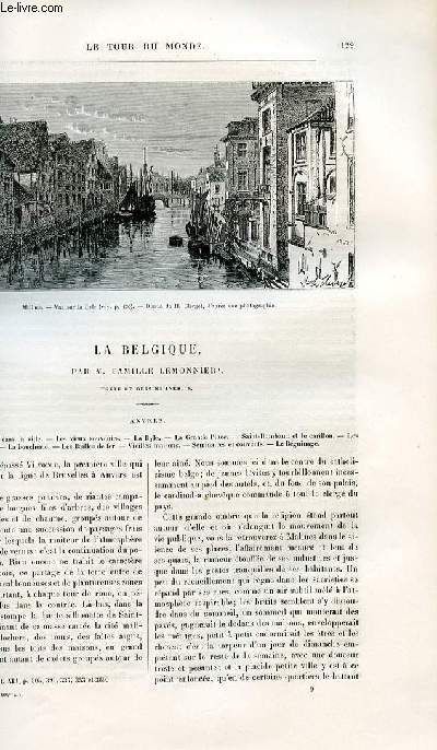 Le tour du monde - nouveau journal des voyages - livraison n1104 - La Belgique par Camille Lemonnier - Anvers.