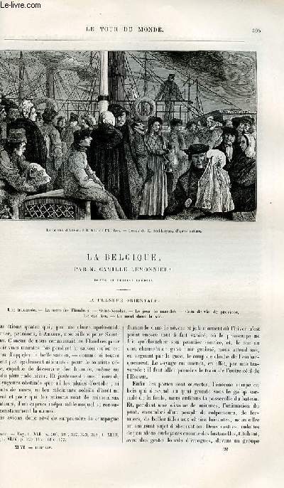 Le tour du monde - nouveau journal des voyages - livraisons n1193,1194 et 1195 - La Belgique par Camille Lemonnier - La Flandre orientale.