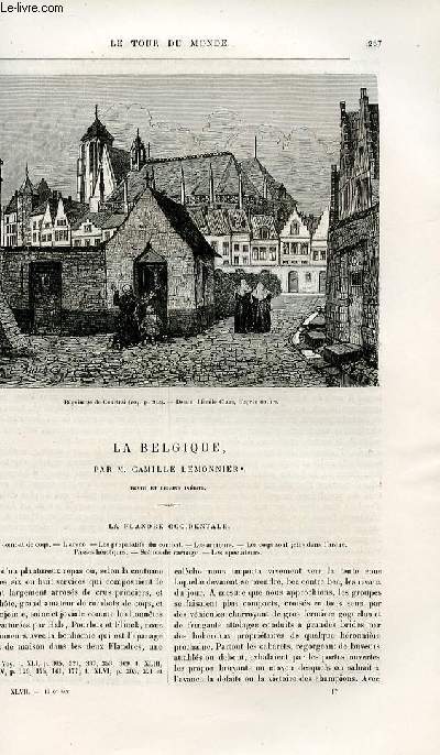 Le tour du monde - nouveau journal des voyages - livraisons n1216,1217,1218,1219,1220 et 1221 - La Belgique par Camille Lemonnier - La Flandre occidentale.