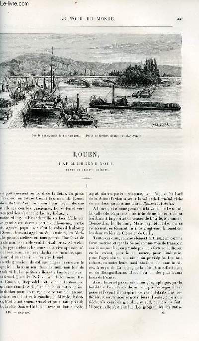 Le tour du monde - nouveau journal des voyages - livraison n1403,1404 et 1405 - Rouen par Eugne Noel