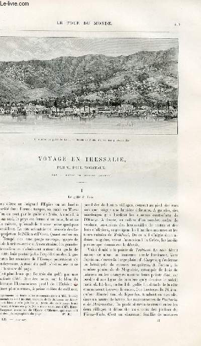 Le tour du monde - nouveau journal des voyages - livraison n1408 - Voyage en Thessalie par Paul Monceaux.