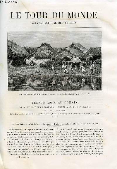 Le tour du monde - nouveau journal des voyages - livraisons n1461, 1462, 1463 et 1464 - Trente mois au Tonkin par le docteur Hocquard , mdecin-major de 1er classe.