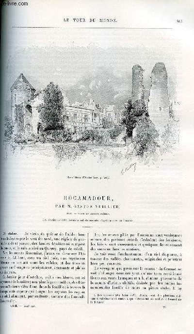 Le tour du monde - nouveau journal des voyages - livraison n1642 - Rocamadour par Gaston Vuillier - 1891.