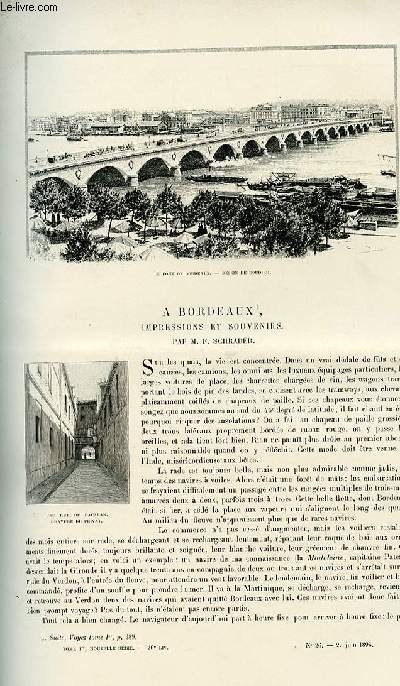 Le tour du monde - journal des voyages - nouvelle srie- livraison n26 - A Bordeaux, impressions et souvenirs par F. Schrader.