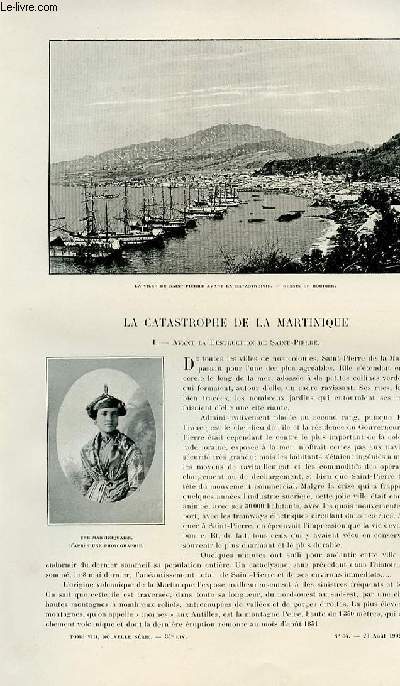 Le tour du monde - journal des voyages - nouvelle srie- livraison n34 - La catastrophe de la Martinique.