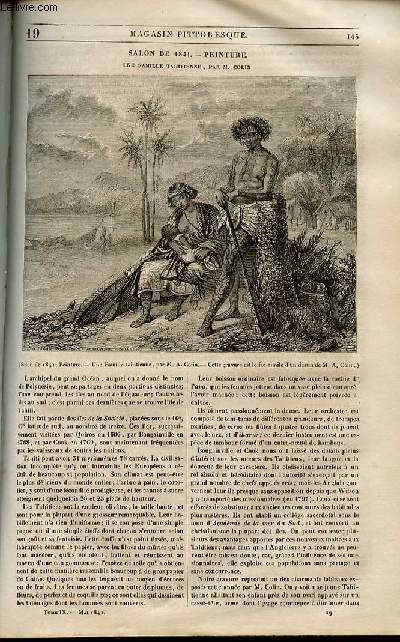 LE MAGASIN PITTORESQUE - Livraison n019 - Salon de 1841 - Peinture - Une famille tahitienne par Colin.