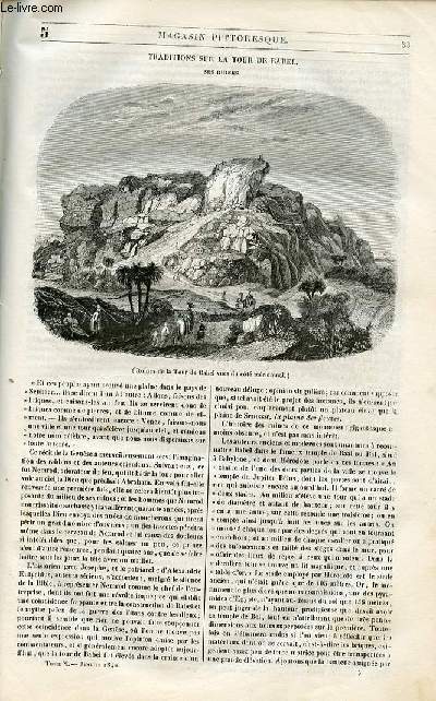LE MAGASIN PITTORESQUE - Livraison n005 - Traditions sur la tour de Babel - ses ruines .