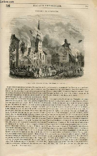 LE MAGASIN PITTORESQUE - Livraison n036 - Incendie de Hambourg.