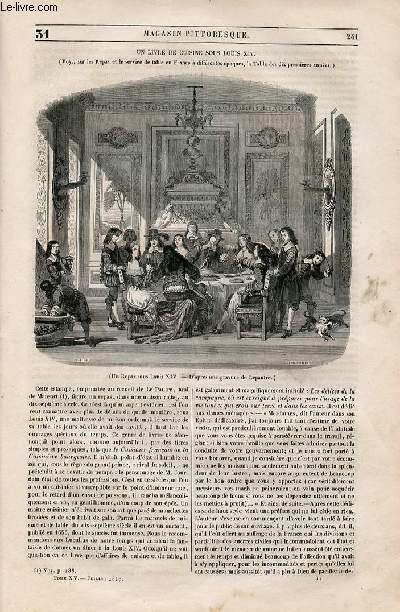 LE MAGASIN PITTORESQUE - Livraison n031 - Un livre de cuisine sous Louis XIV.