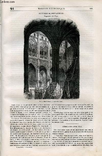LE MAGASIN PITTORESQUE - Livraison n024 - Saint Ouen de Pont - Audemer (Eure) .