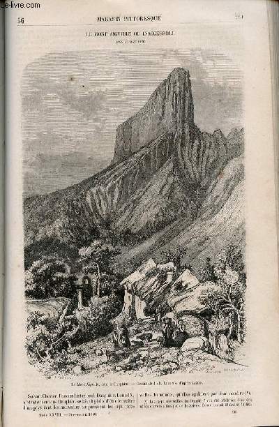LE MAGASIN PITTORESQUE - Livraison n036 - Le mont Aiguille ou Inaccessible dans le Dauphin.