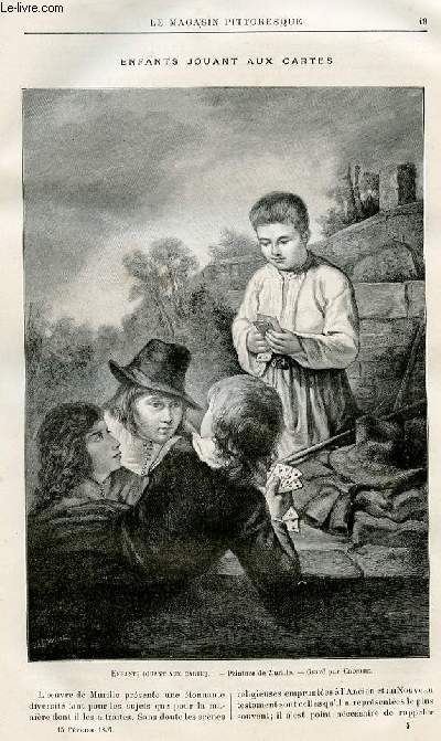 LE MAGASIN PITTORESQUE - Livraison n04 - Enfants jouant aux cartes.