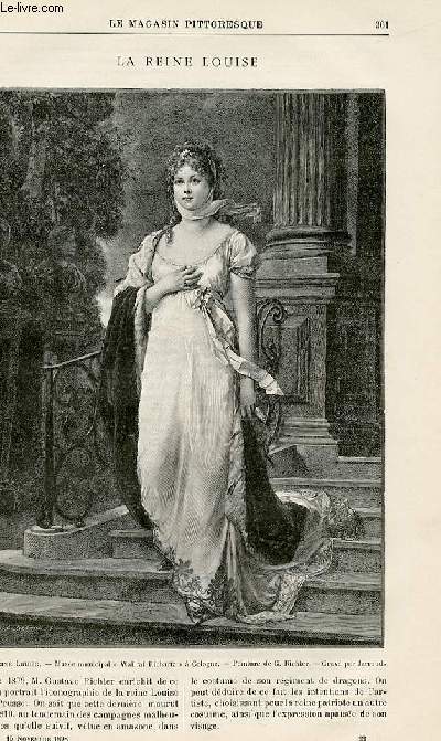 LE MAGASIN PITTORESQUE - Livraison n22 - La reine Louise.