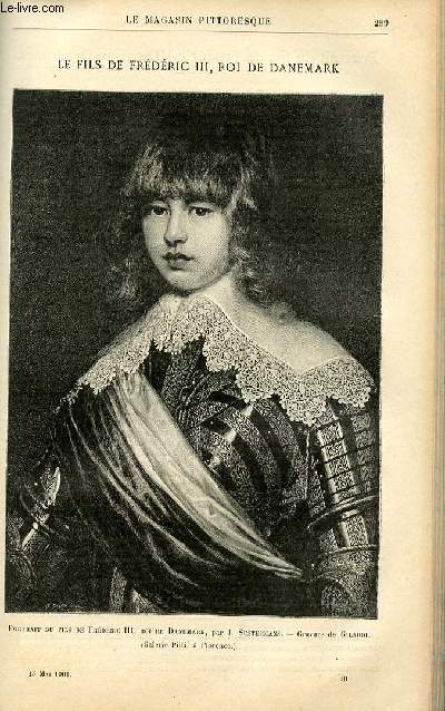 LE MAGASIN PITTORESQUE - Livraison n10 - Le fils de Frederic III, roi du Danemark .
