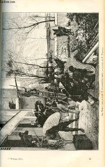 LE MAGASIN PITTORESQUE - Livraison n21 - Les voil! tableau par E. Dujardin-Beaumetz, grav par F. Vintraut.