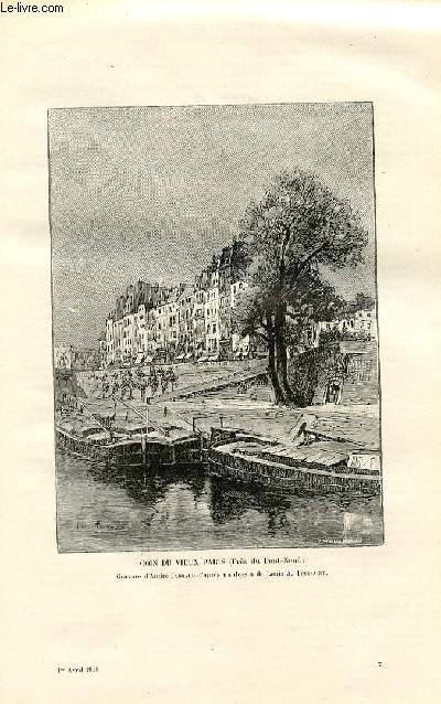 LE MAGASIN PITTORESQUE - Livraison n07 - L'abbaye de Hambye - description historique de l'abbaye de Hambye par R. Le Conte, suivre.