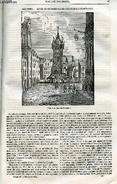 Le magasin universel - tome second - Livraison n13 - Pronne - Louis XI prisonnier de Charles Le Tmraire.