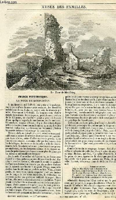 Le muse des familles - lecture du soir - 1re srie - livraison n11 - France pittoresque - La tour de Montlhry.