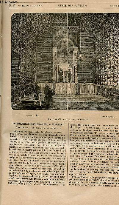 Le muse des familles - lecture du soir - 1re srie - livraison n04 - La chapelle des crnes  Madre (fragment d'un journal de voyage)).