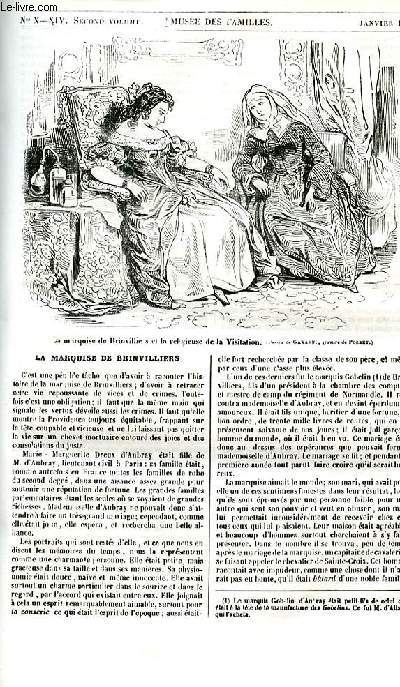 Le muse des familles - lecture du soir - 1re srie - livraison n10 - La mrquise de Brinvilliers (numro spcial) par la duchesse d'Abrants.