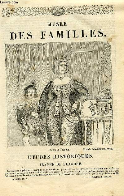 Le muse des familles - lecture du soir - 1re srie - livraisons n01 et 02 - Etudes historiques - Jeanne de Flandre par Herbin.