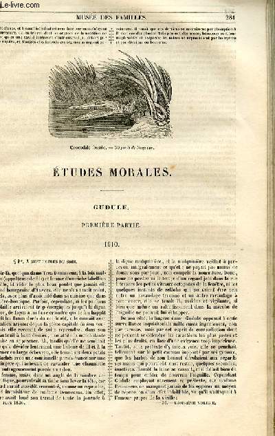 Le muse des familles - lecture du soir - 1re srie - livraison n36 - Etudes morales - Gudule - premire partie - 1610 par Berthoud.