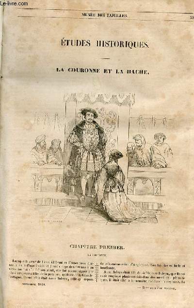 Le muse des familles - lecture du soir - 1re srie - livraison n05 - La couronne et la hache par la duchesse d'Abrabants.