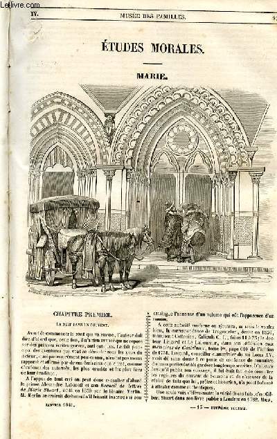 Le muse des familles - lecture du soir - 1re srie - livraison n13 et 14 - Etudes morales - Marie par Henry Berthoud.