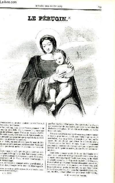 Le muse des familles - lecture du soir - deuxime srie - livraison n41 et 42 - Le prugin par Alexandre Dumas.