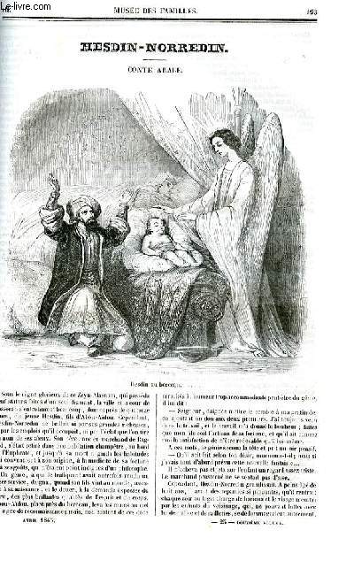 Le muse des familles - lecture du soir - deuxime srie - livraison n25 et 26- Hesdin - Norredin , conte arabe par Wey.