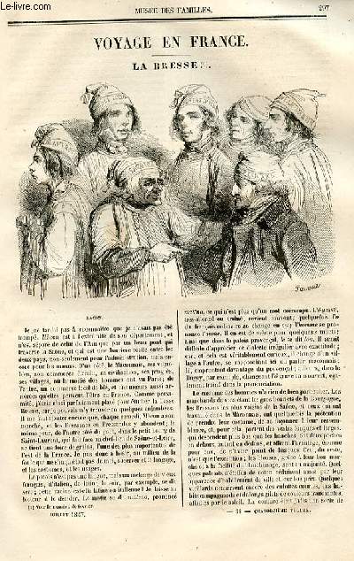Le muse des familles - lecture du soir - deuxime srie - livraisons n38 et 39 - Voyage en France - La Bresse par Adolphe Delahaye, suite et fin.
