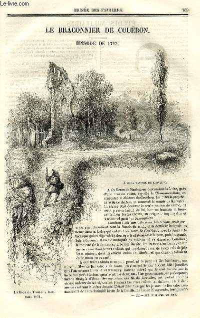 Le muse des familles - lecture du soir - deuxime srie - livraison n22 - Le braconnier de Coubon, pisode de 1793 par Fanny de Mouzay.