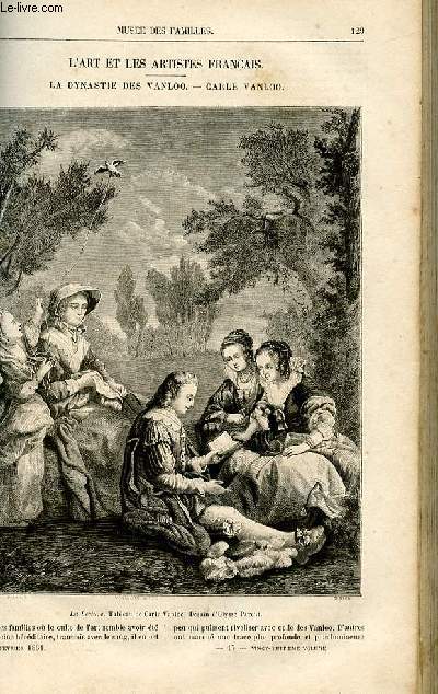 Le muse des familles - lecture du soir - livraisons n17 et 18 - L'art et les artistes franais: La dynastie des van loo - Carle Vanloo par Victor fournel.