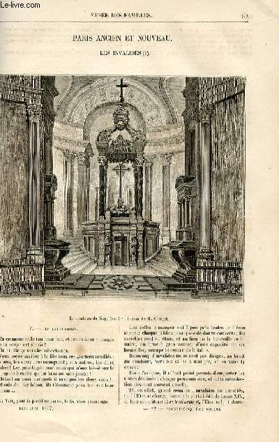 Le muse des familles - lecture du soir - livraison n12 - Paris ancien et nouveau - Les Invalidess,suite par Louis Berger.