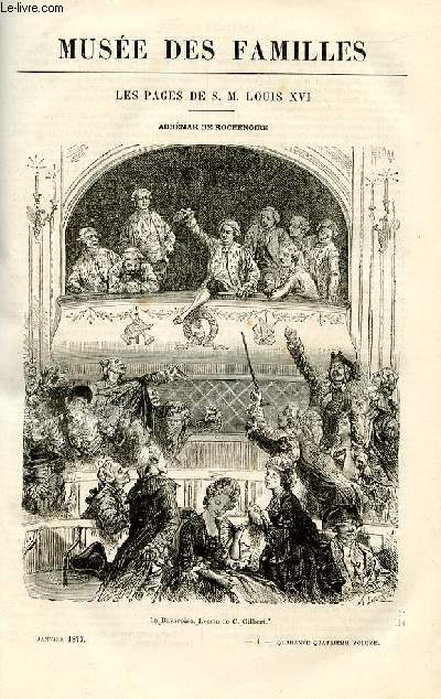Le muse des familles - lecture du soir - livraison n01 - Les pages de S.M. Louis XVI - Adhmar de Rochenoire par A. Genevay, suivre.