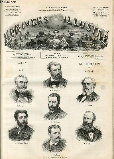 L'UNIVERS ILLUSTRE - VINGT-HUITIEME ANNEE N 1571 Salon de 1885