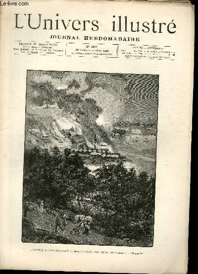 L'UNIVERS ILLUSTRE - TRENTE TROISIEME ANNEE N 1841 L'incendie de fort-de-France