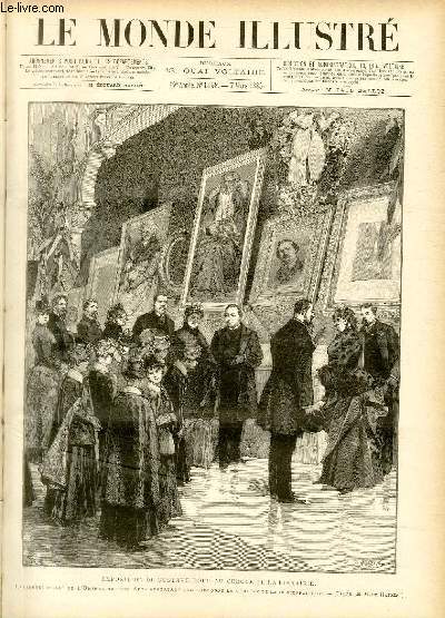 LE MONDE ILLUSTRE N1458 Exposition de Gustave Dor au cercle de la librairie