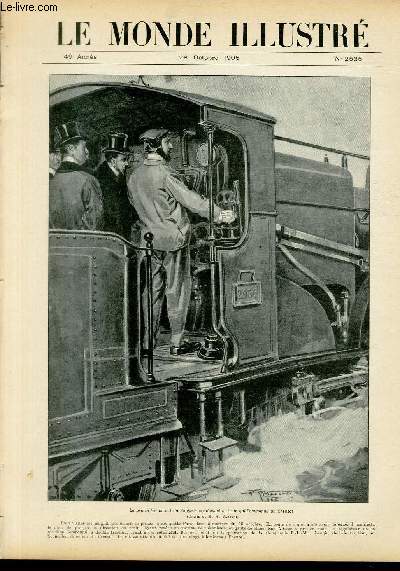 LE MONDE ILLUSTRE N2535 Le prince Ferdinand de Bulgarie conduisant le train qui l'emmenait au Cresot