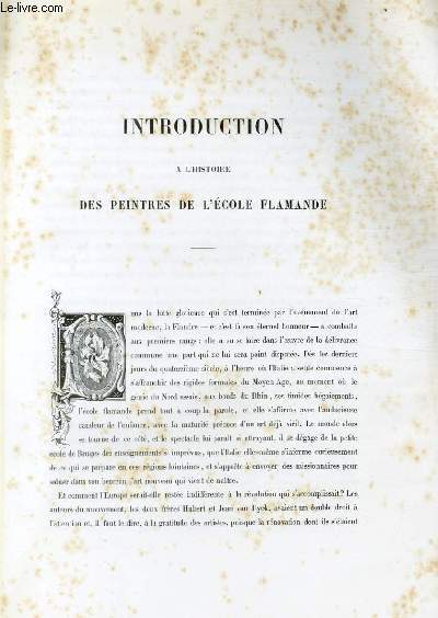 Introduction  l'histoire des peintres de l'cole Flamande