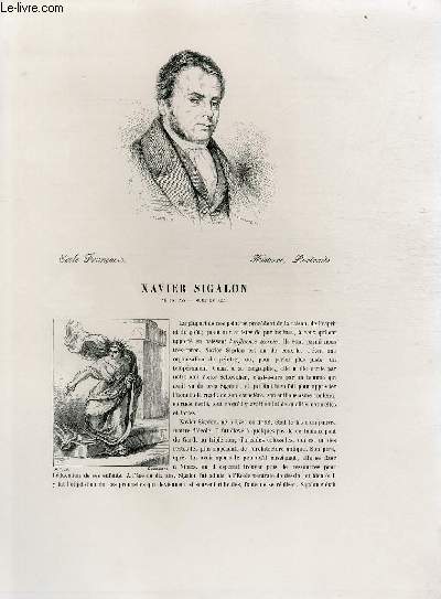 Biographie de Xavier Sigalon (1788-1837) ; Histoire, Portraits ; Extrait du Tome 13 de l'Histoire des peintres de toutes les coles.