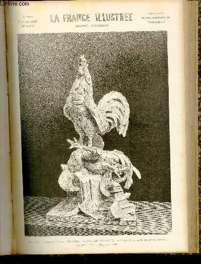LA FRANCE ILLUSTREE N 1054 - Beaux-arts, (1894-Ch.Elys), Cocorico ! Gloire au vainqueur !, groupe pltre, par M.Deschamps (Frederic), dessin de M.Thade.