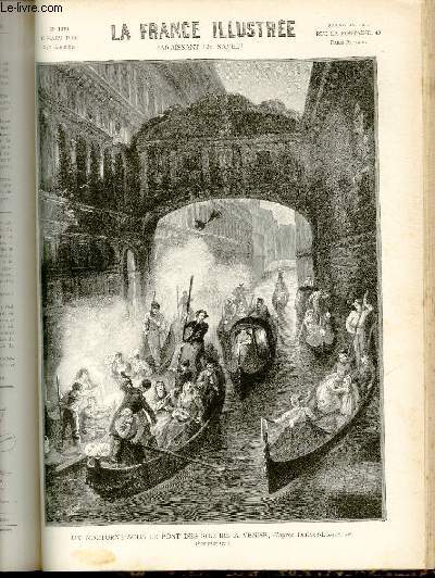 LA FRANCE ILLUSTREE N 1319 - un nocturne sous le pont  Venise, d'aprs Durand-Lorientais.